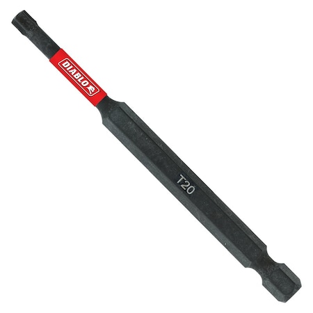 Diablo Diablo Torx No 20 X 3-1/2 in. L Driver Bit Black Oxide 1 pc DT2035P1